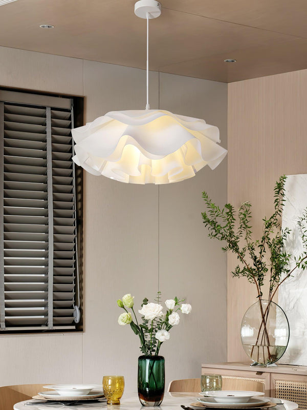 Lampe Pendante Blanche En Forme De Fleur