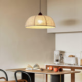 Lampe Suspendue En Bois Et Tissu