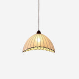 Lampe Suspendue En Bois Et Tissu