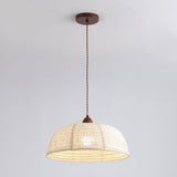 Lampe Suspendue En Bois Et Tissu