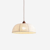 Lampe Suspendue En Bois Et Tissu