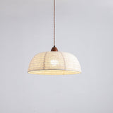 Lampe Suspendue En Bois Et Tissu