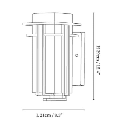 Lampe murale d'extérieur Linden
