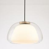 Lampe suspendue moderne en verre au lait