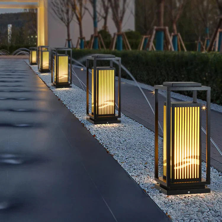 Cage Poteau Lumière Lampe solaire d'extérieur