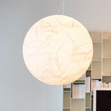 Lampe pendante en soie Moon