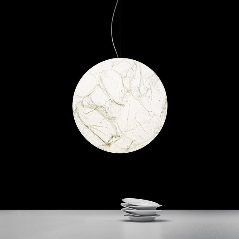 Lampe pendante en soie Moon