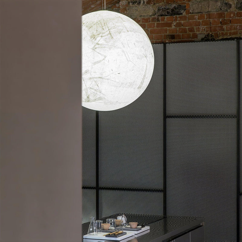 Lampe pendante en soie Moon