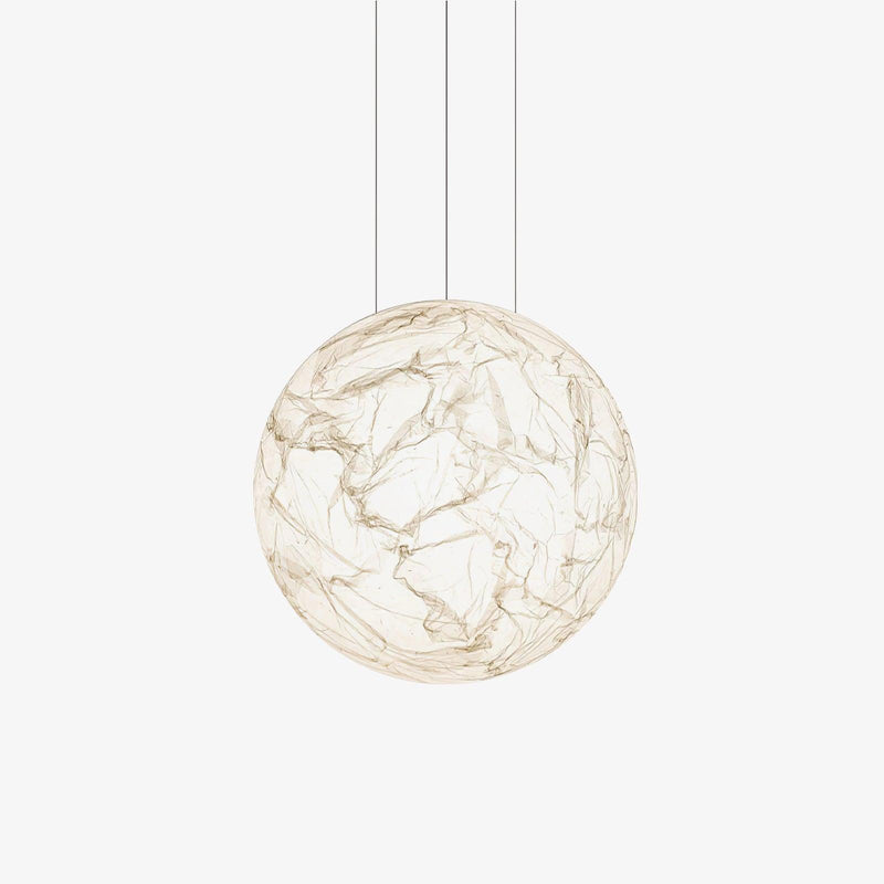 Lampe pendante en soie Moon