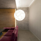 Lampe pendante en soie Moon