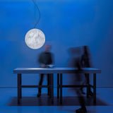 Lampe pendante en soie Moon