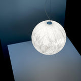 Lampe pendante en soie Moon