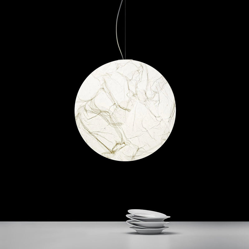 Lampe pendante en soie Moon