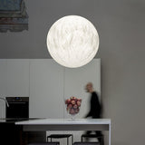 Lampe pendante en soie Moon