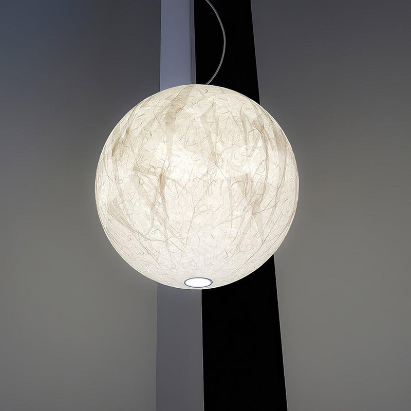 Lampe pendante en soie Moon