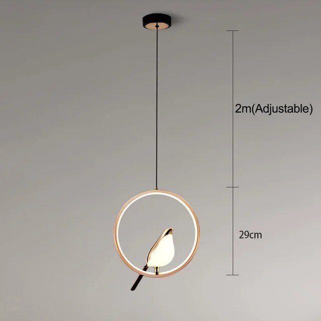 Mrbird™ - Suspension De Luxe Avec Oiseau Doré