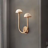 Lampe murale en albâtre Mushroom