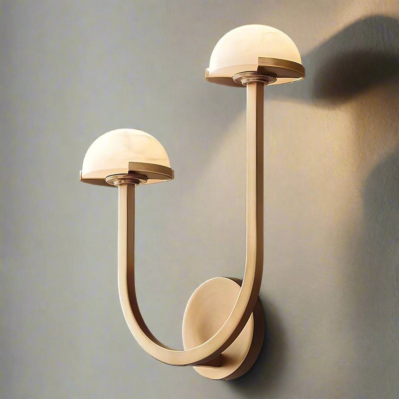 Lampe murale en albâtre Mushroom