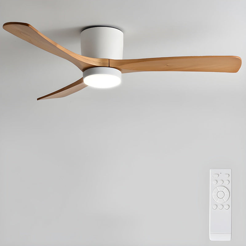 Ventilateur de plafond en bois