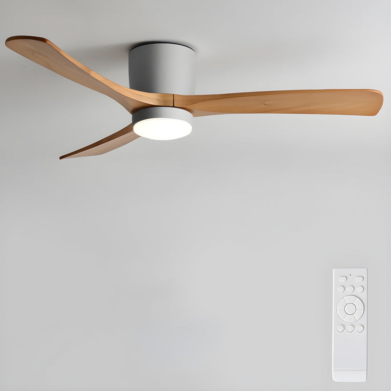 Ventilateur de plafond en bois