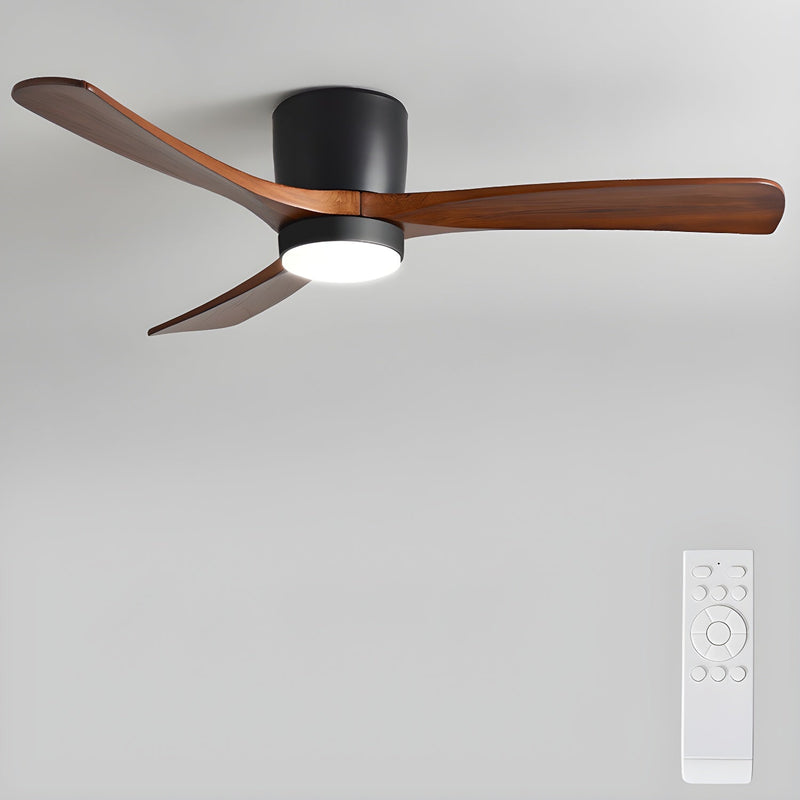 Ventilateur de plafond en bois