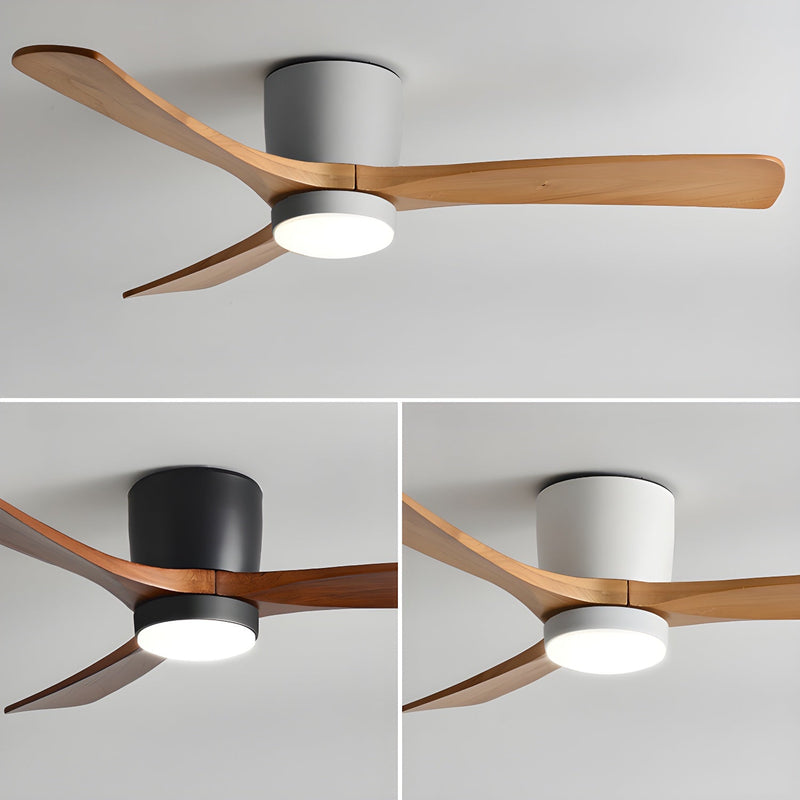 Ventilateur de plafond en bois