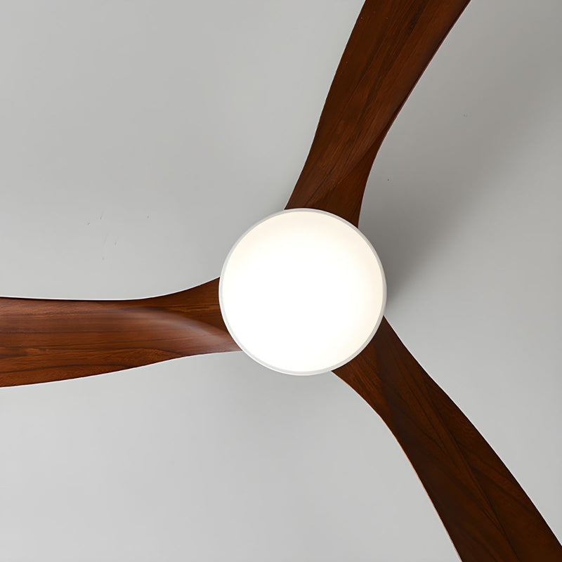 Ventilateur de plafond en bois