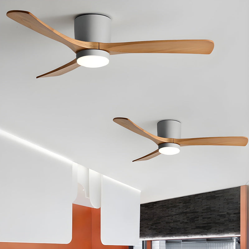 Ventilateur de plafond en bois