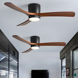 Ventilateur de plafond en bois