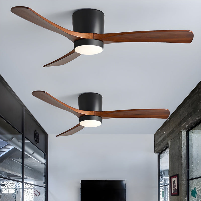 Ventilateur de plafond en bois