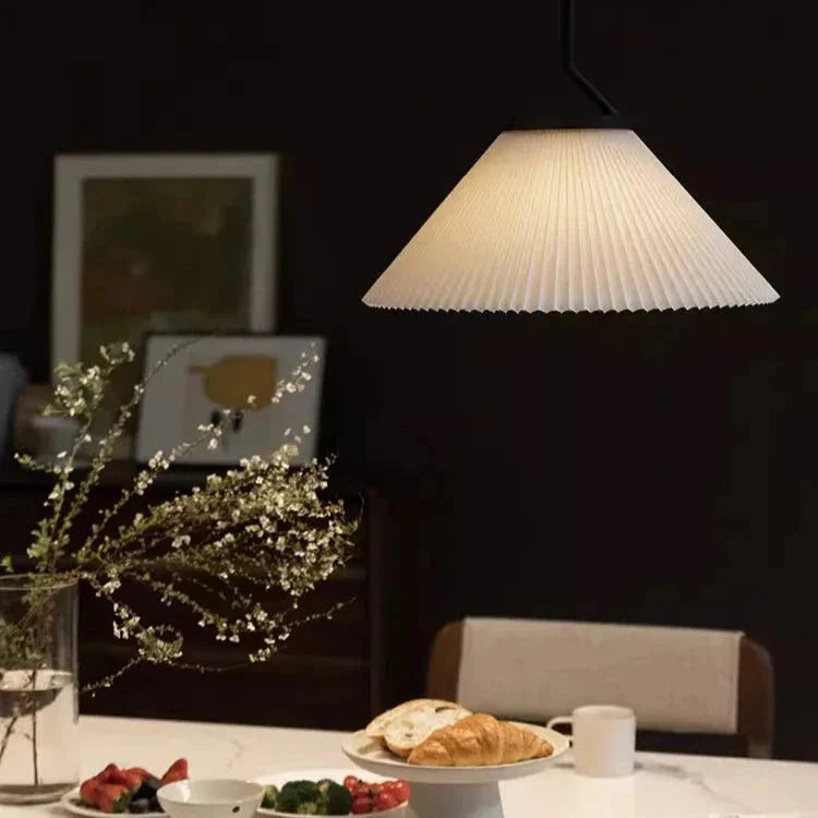 Noridic Geplooide Creme Hanglamp