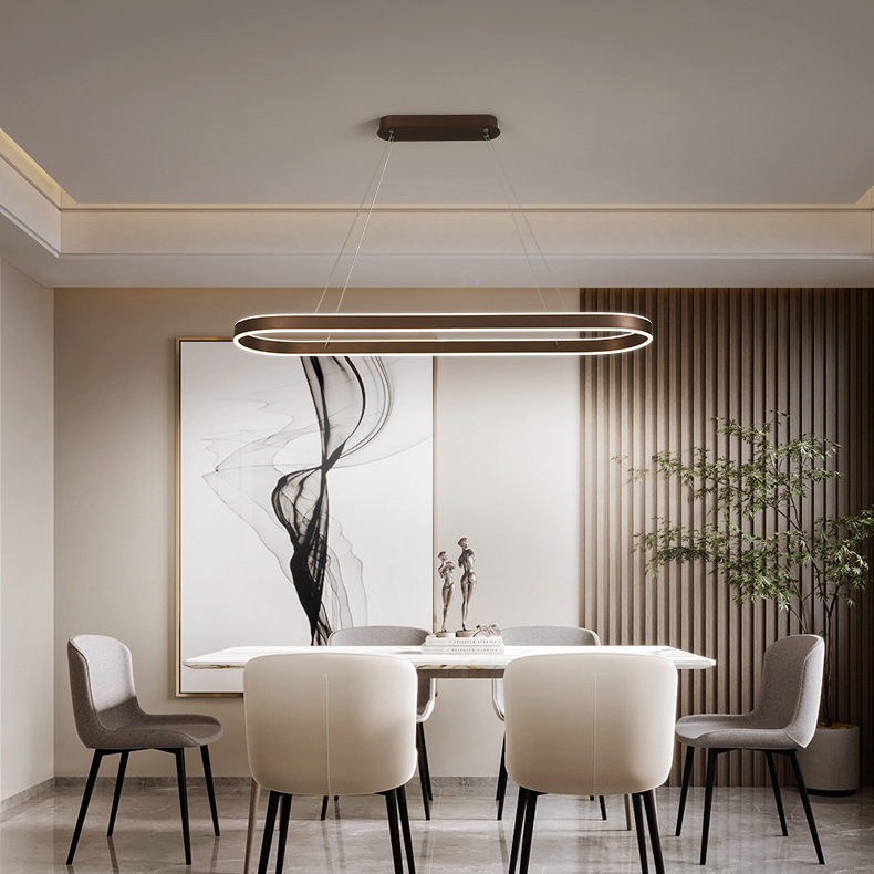 Chandelier de cuisine en or rose