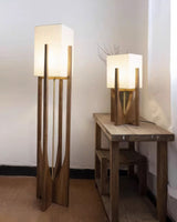 Lampadaire En Noyer De Style Japonais Lampe En Bois Massif Simple