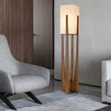 Lampadaire En Noyer De Style Japonais Lampe En Bois Massif Simple