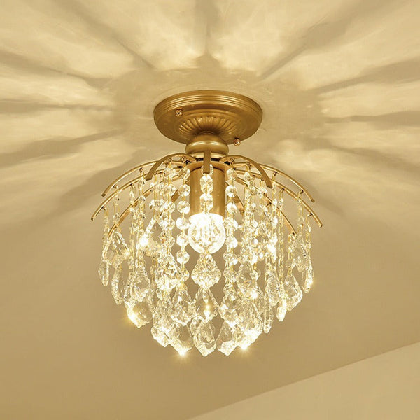 Lustre en cristal pour chambre à coucher