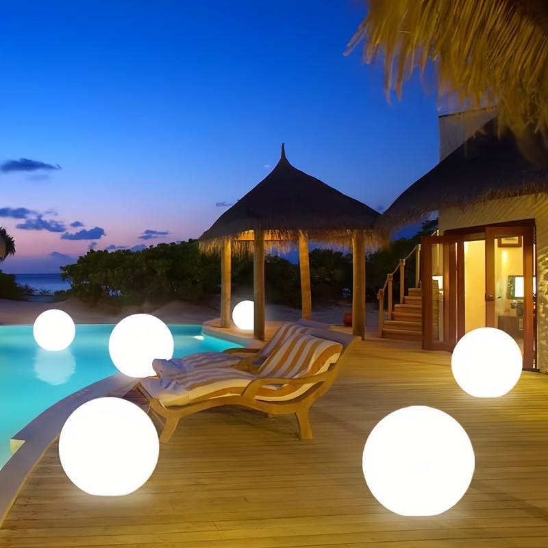 Lampe solaire sphérique pour le jardin