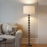 Lampadaire en bois Japandi