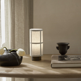 Lampe de table en soie japonaise