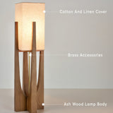 Lampadaire En Noyer De Style Japonais Lampe En Bois Massif Simple