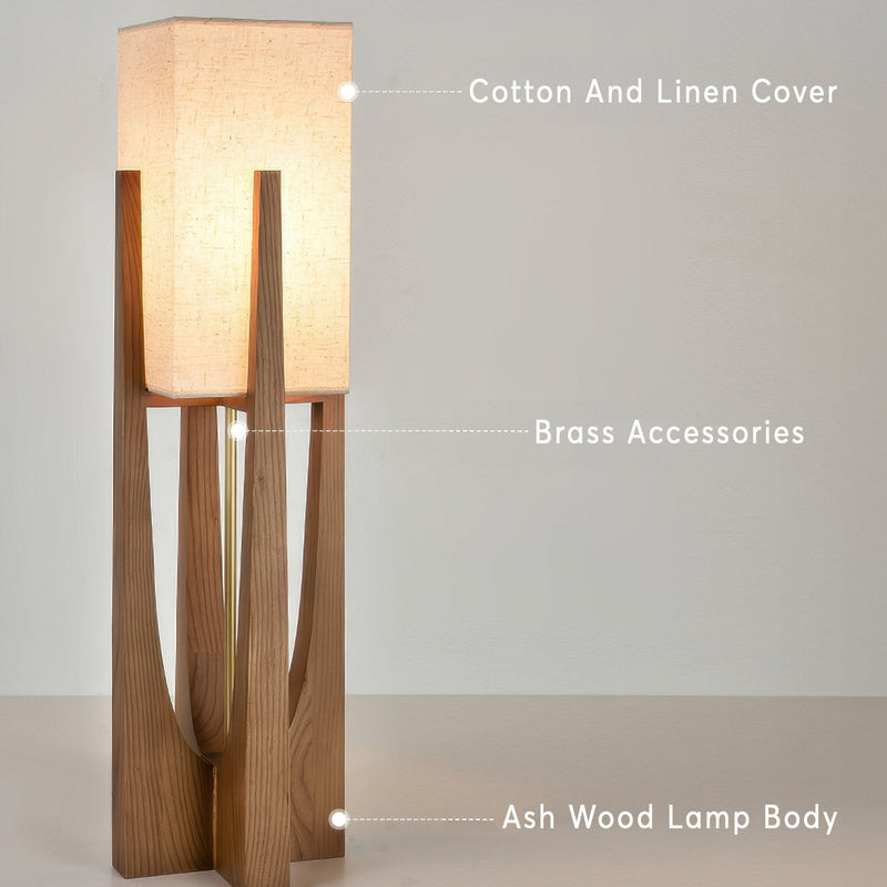 Lampadaire En Noyer De Style Japonais Lampe En Bois Massif Simple