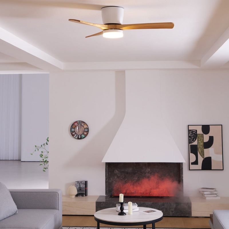 Ventilateur de plafond en bois
