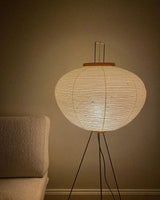 Lampadaire en papier de riz