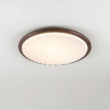 Ronde En Bois Plié Led Plafonnier Chambre À Coucher