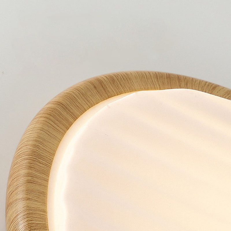 Ronde En Bois Plié Led Plafonnier Chambre À Coucher