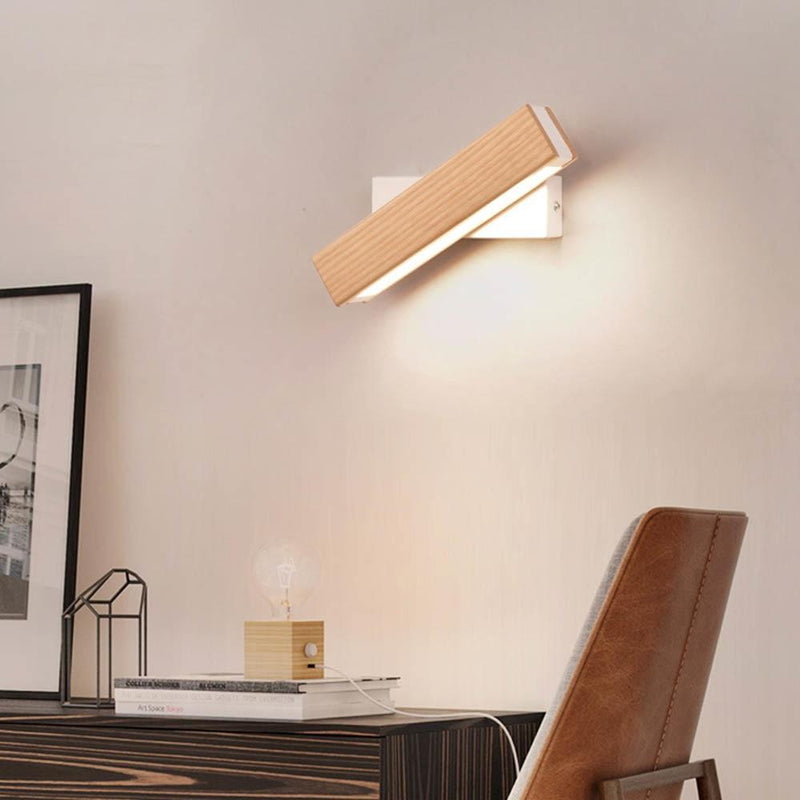 Rotowood™ - Applique Murale Led En Bois, Pivotante