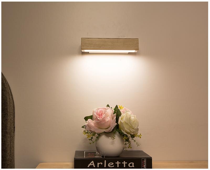 Rotowood™ - Applique Murale Led En Bois, Pivotante