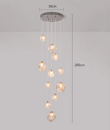 Lustre d'escalier moderne