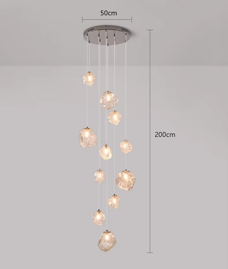 Lustre d'escalier moderne