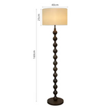 Lampadaire en bois Japandi