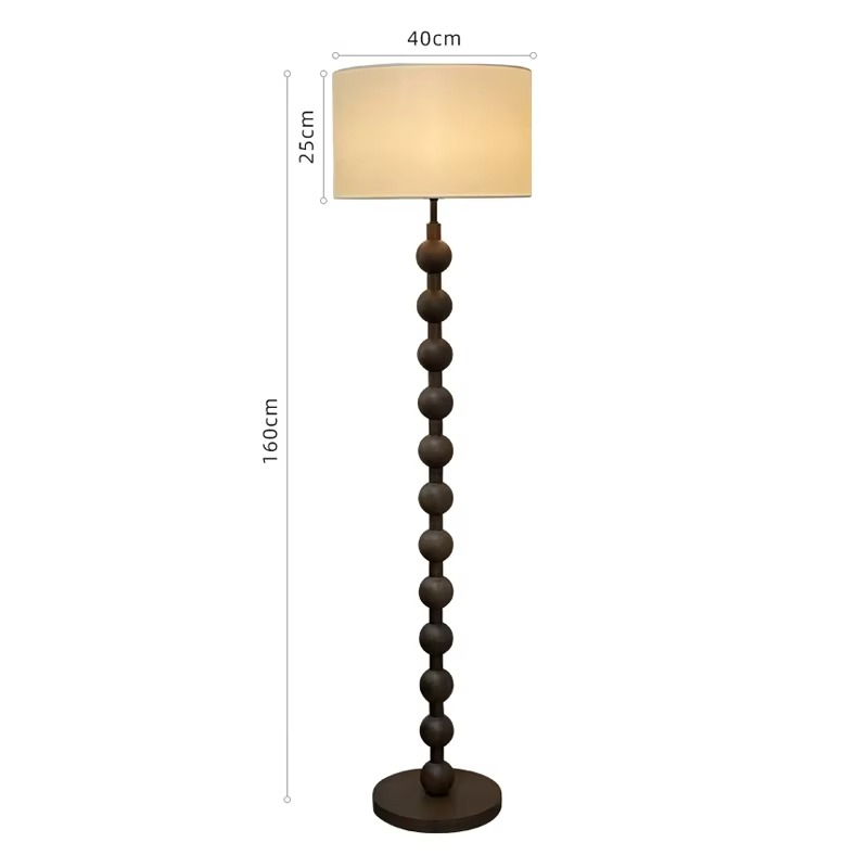 Lampadaire en bois Japandi